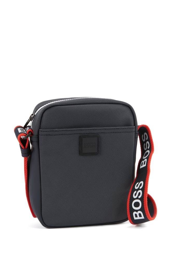 Hugo Boss Logo-strap reporter bag Mørke Blå | YnNoeKXz