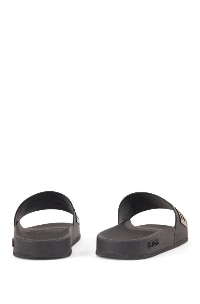 Hugo Boss Logo-strap slides Gull | AD6BPsGn