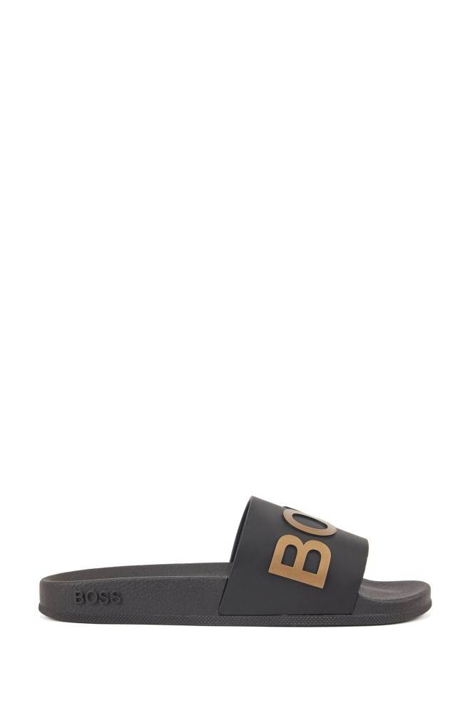 Hugo Boss Logo-strap slides Gull | AD6BPsGn