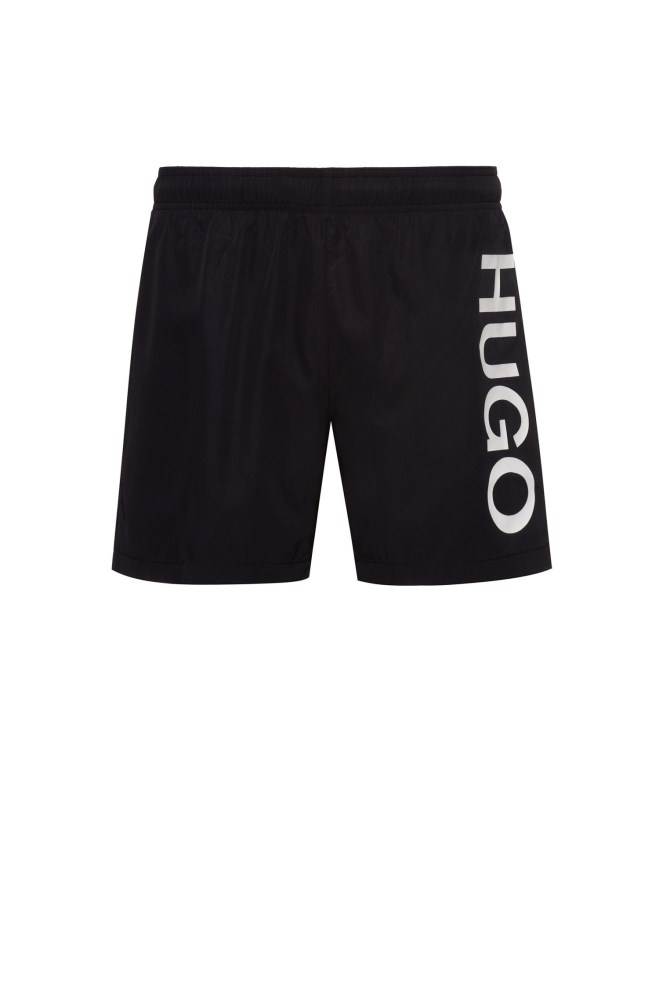 Hugo Boss Logo swim shorts Svarte | 1TCvOqXy