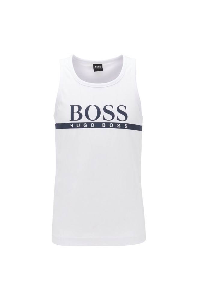 Hugo Boss Logo tank top Hvite | rSDZXvmg