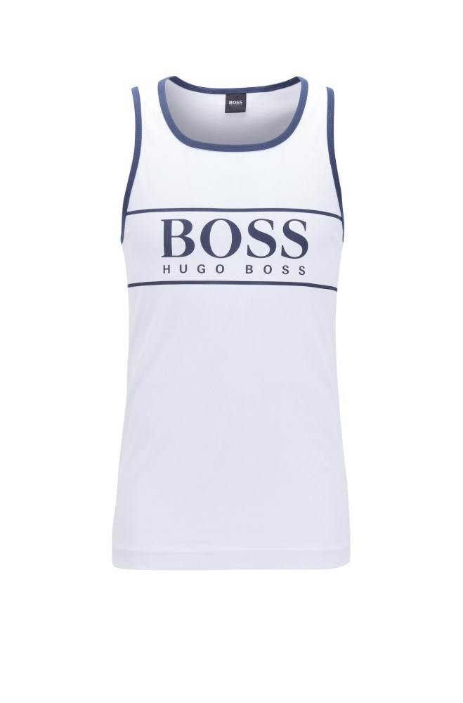 Hugo Boss Logo tank top Hvite | tfGDzizf