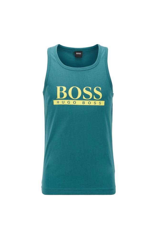 Hugo Boss Logo tank top Mørke Grønn | wI0wQN7j