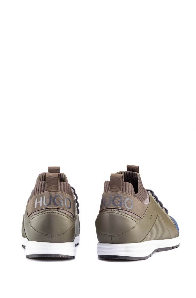 Hugo Boss Logo trainers Blå | ADA0NYEh