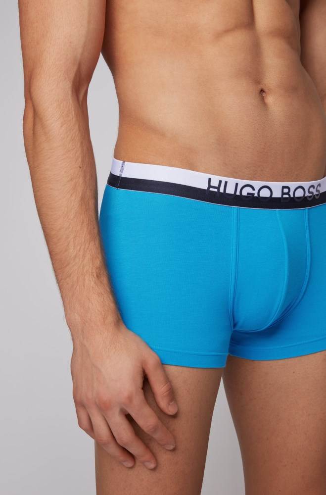 Hugo Boss Logo trunks Blå | qFmGhVa7