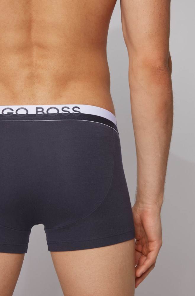 Hugo Boss Logo trunks Mørke Blå | BiOGwHBO