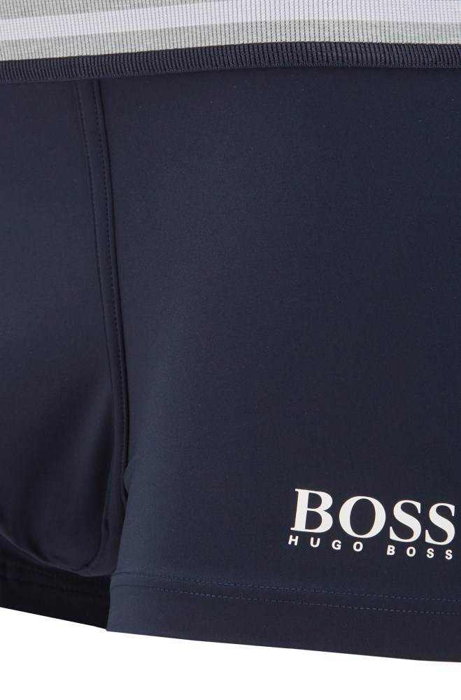 Hugo Boss Logo trunks Mørke Blå | zmOR9KUN