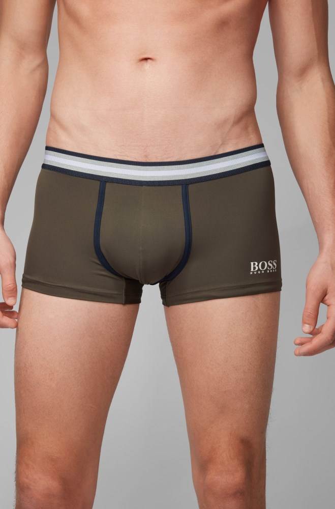 Hugo Boss Logo trunks Mørke Grønn | A0Oh78qi