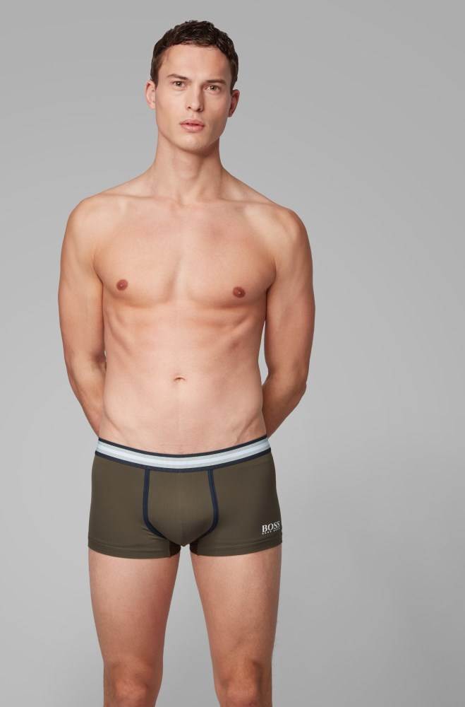 Hugo Boss Logo trunks Mørke Grønn | A0Oh78qi