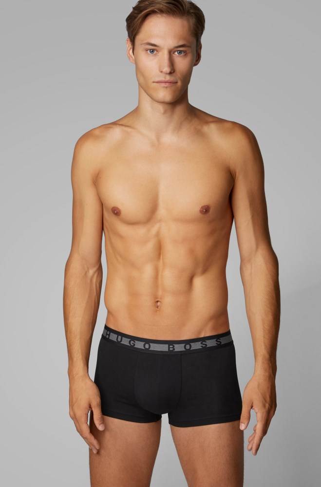 Hugo Boss Logo-waistband trunks Svarte | m8OEzZz9