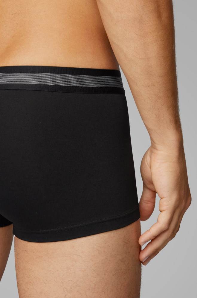 Hugo Boss Logo-waistband trunks Svarte | m8OEzZz9