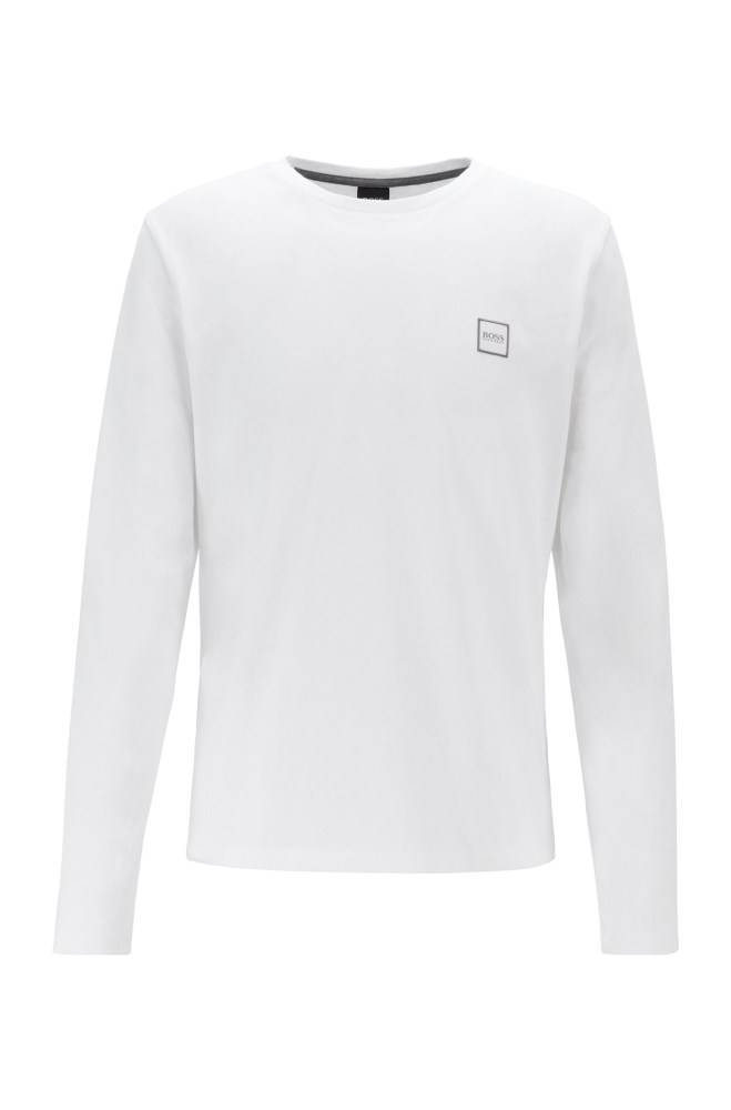 Hugo Boss Long-sleeved T-shirt Hvite | 7VHxvNlg