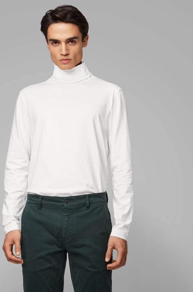 Hugo Boss Long-sleeved T-shirt Hvite | g2U9mAta