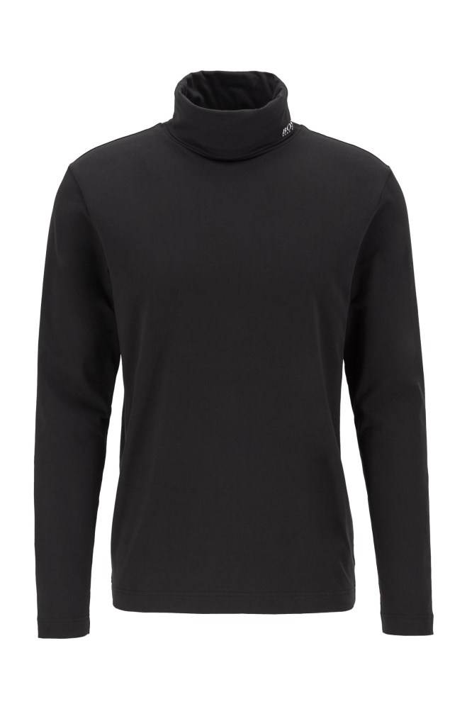 Hugo Boss Long-sleeved T-shirt Svarte | mkfecOox