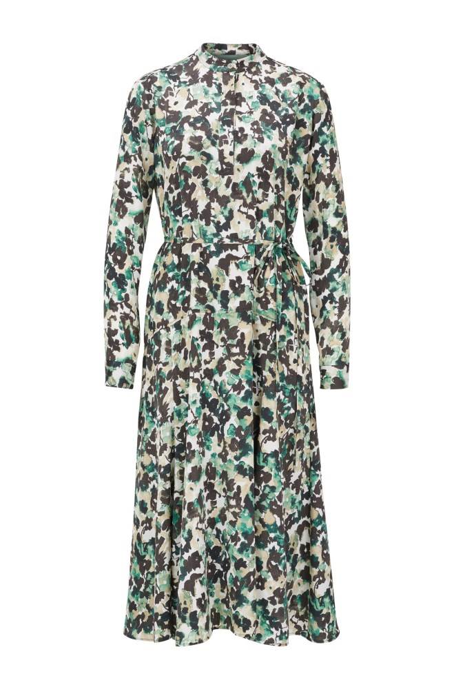 Hugo Boss Long-sleeved dress Patterned | UzT5dIR5