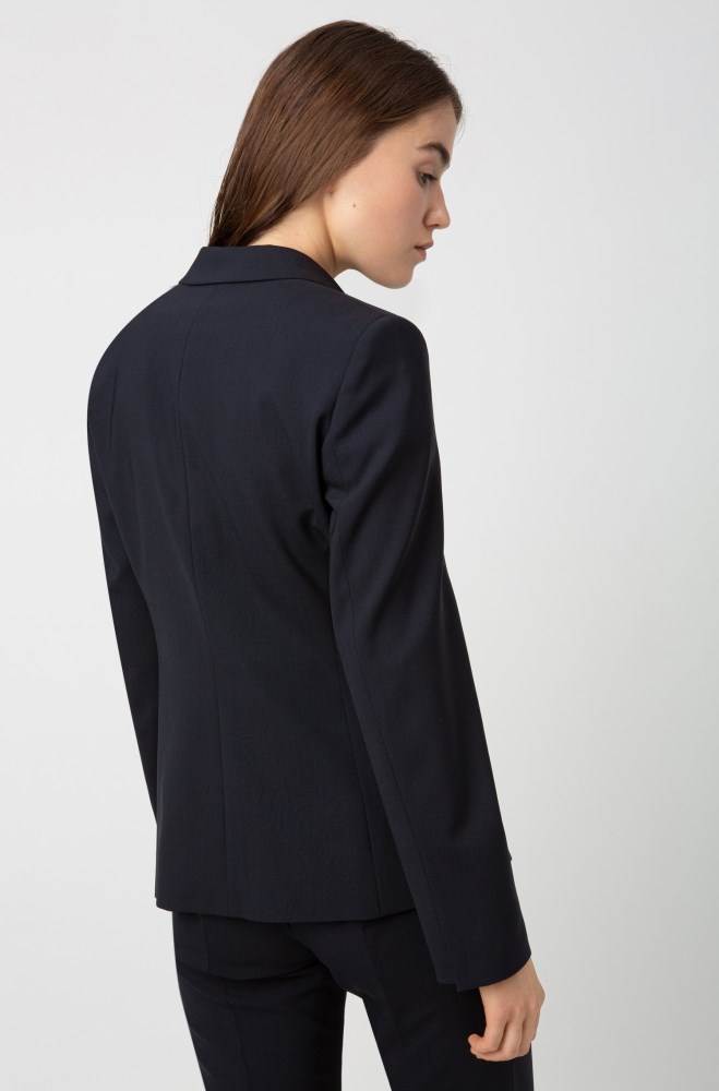 Hugo Boss Longer-length jacket Mørke Blå | FKaLLMmD