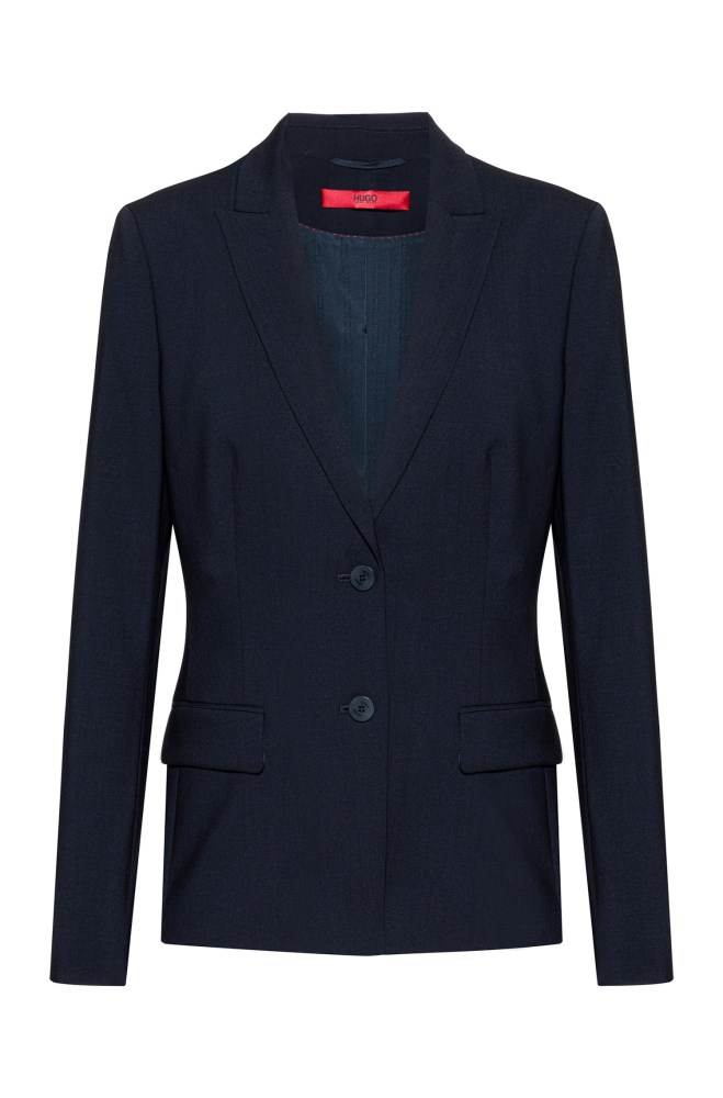 Hugo Boss Longer-length jacket Mørke Blå | FKaLLMmD