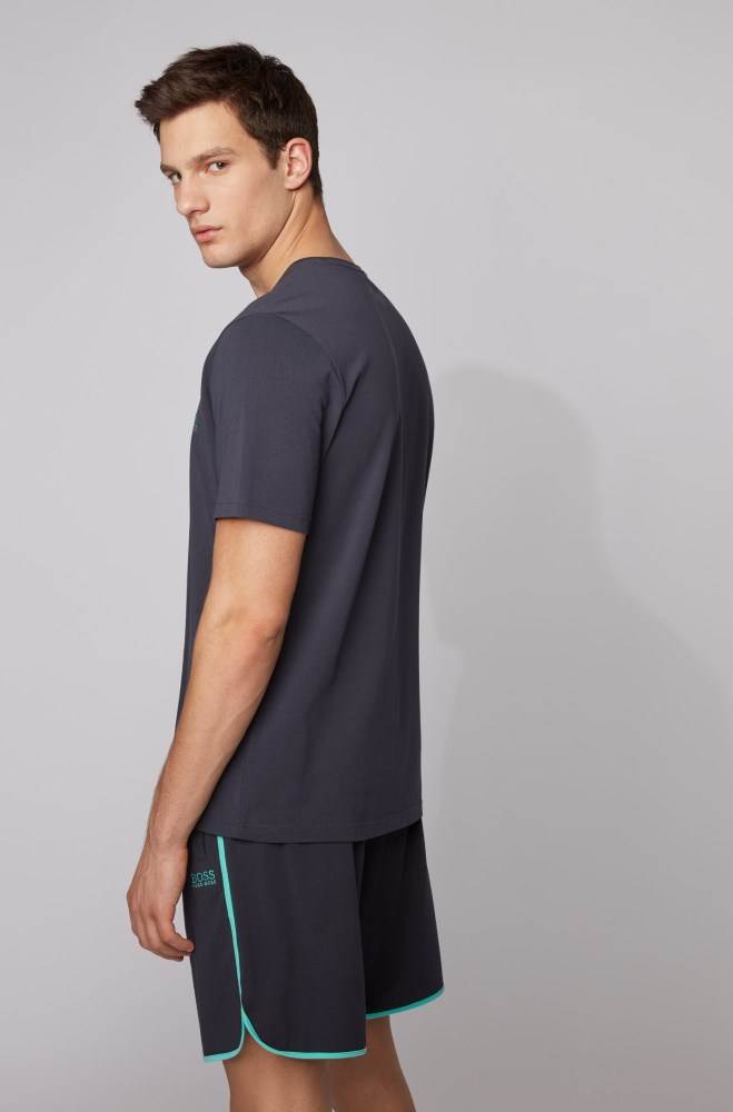 Hugo Boss Lounge T-shirt Lyse Blå | Nir6HvQT