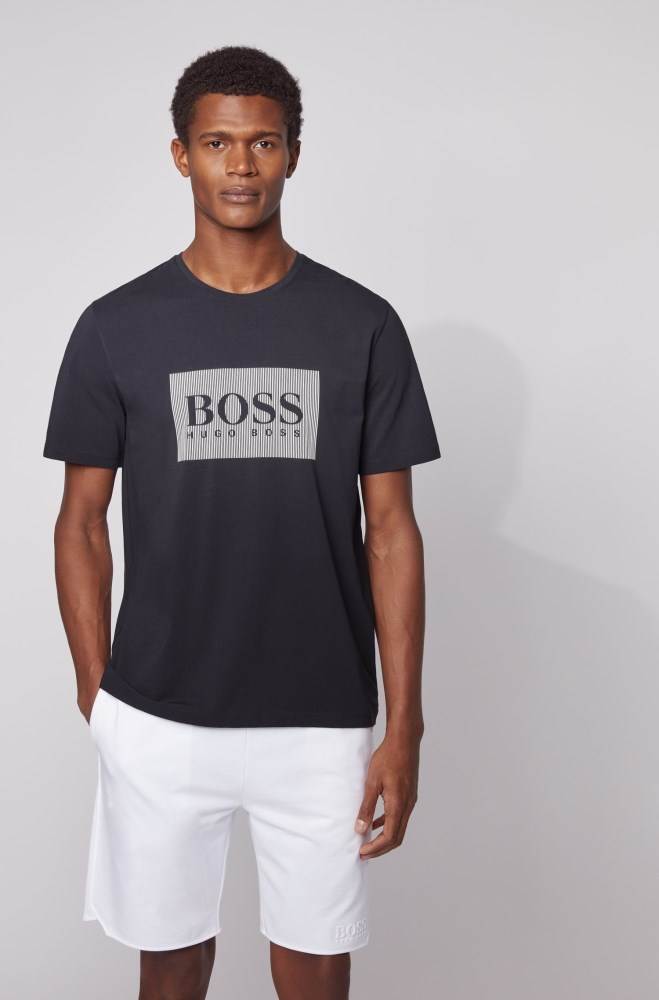 Hugo Boss Lounge T-shirt Lyse Blå | WIKloCNx