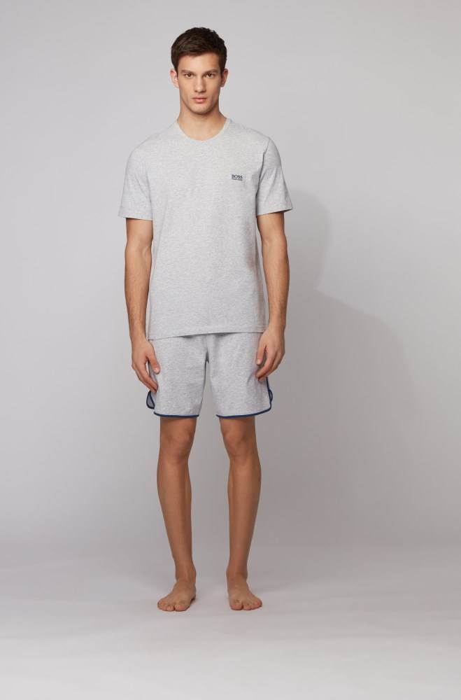 Hugo Boss Lounge T-shirt Lyse Grå | wWSsNxnY