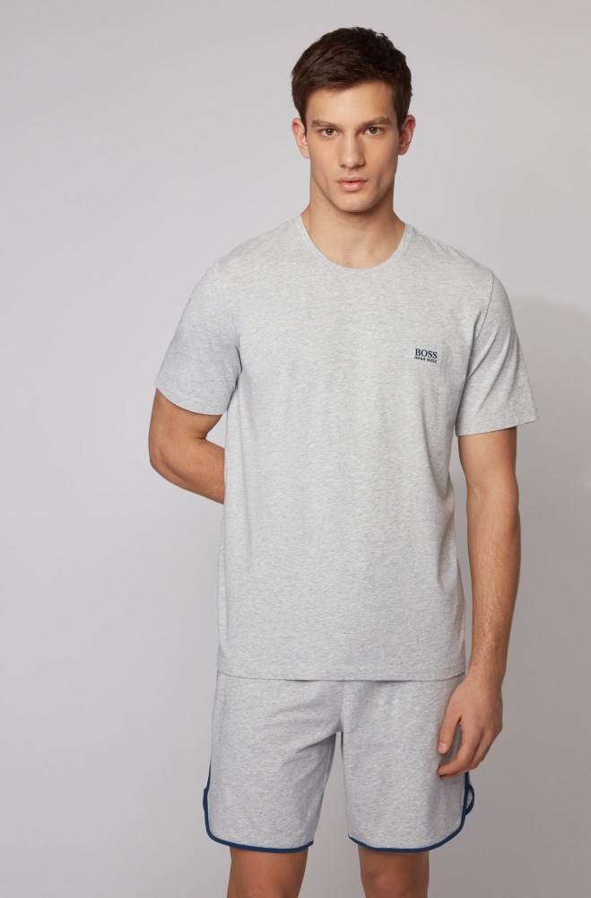 Hugo Boss Lounge T-shirt Lyse Grå | wWSsNxnY