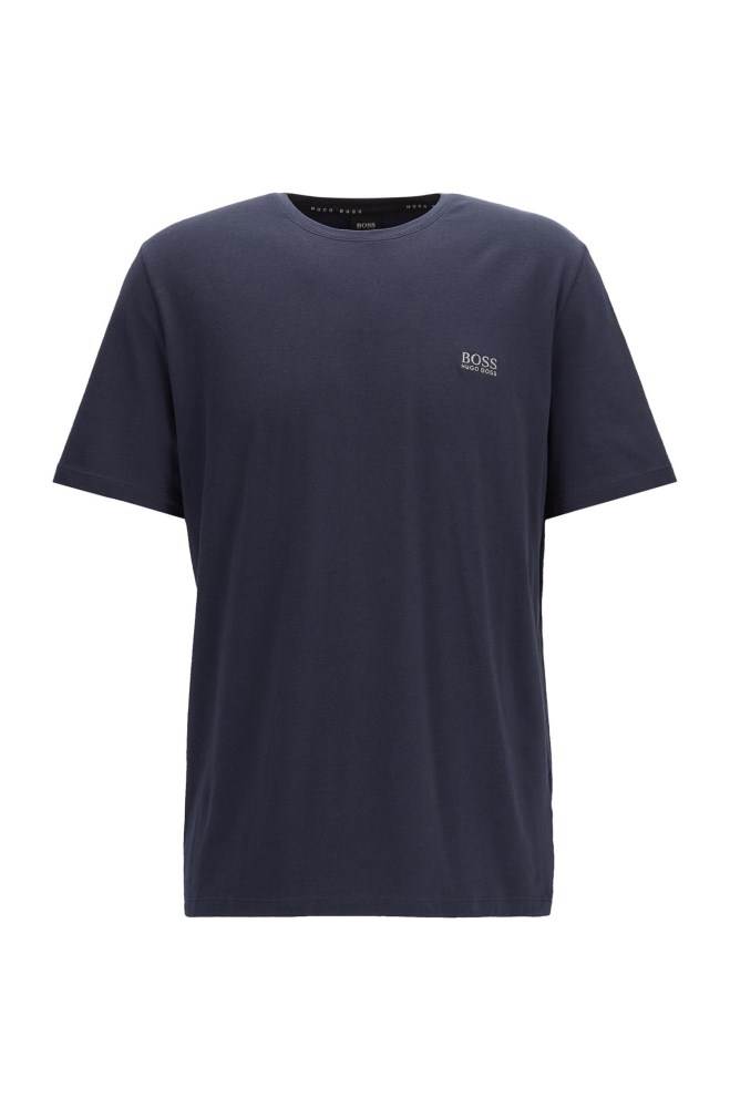 Hugo Boss Lounge T-shirt Mørke Blå | 73ja2FHl