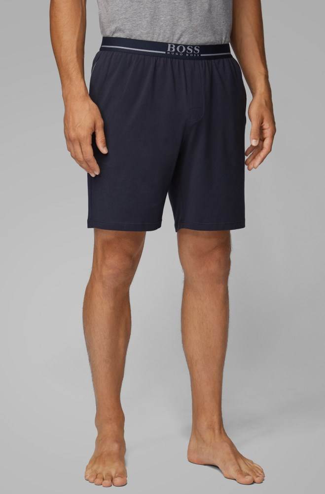 Hugo Boss Lounge shorts Mørke Blå | EWE85ayh