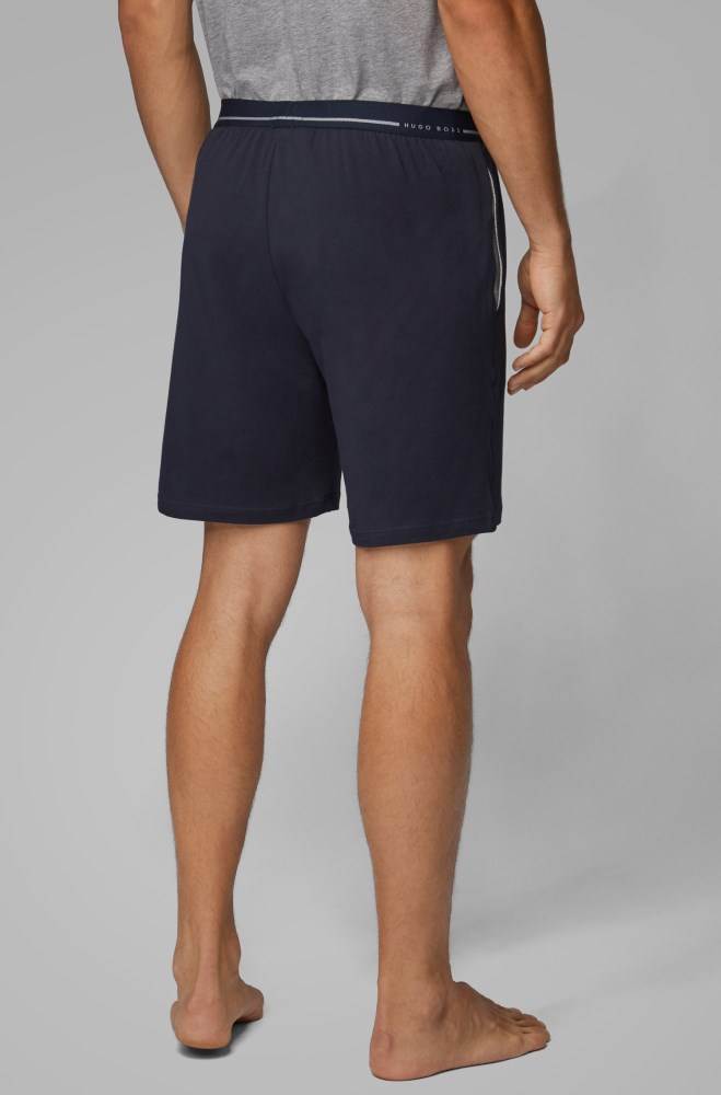 Hugo Boss Lounge shorts Mørke Blå | EWE85ayh