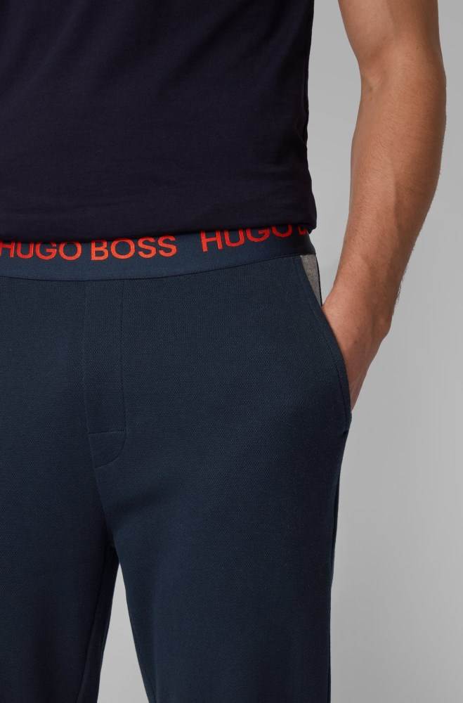 Hugo Boss Lounge trousers Mørke Blå | O1JbqEpC