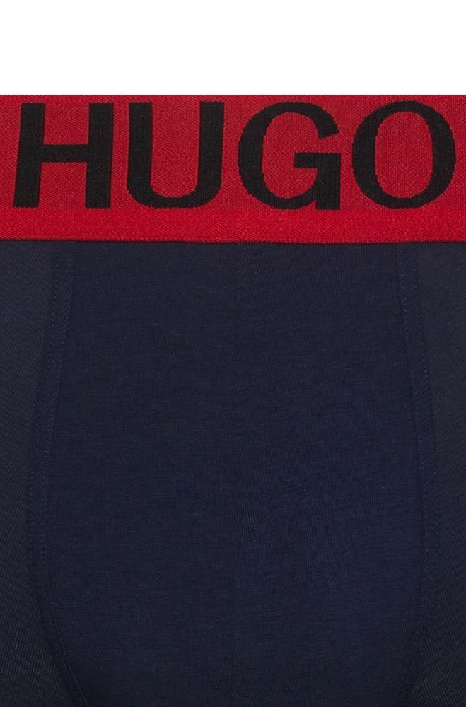 Hugo Boss Low-rise stretch-cotton boxer briefs Mørke Blå | N9QlVmG3