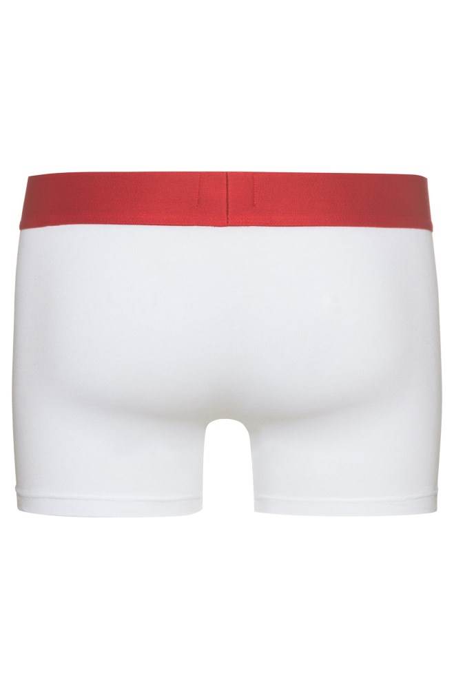 Hugo Boss Low-rise stretch-cotton boxer briefs Hvite | Sxpch3Rs