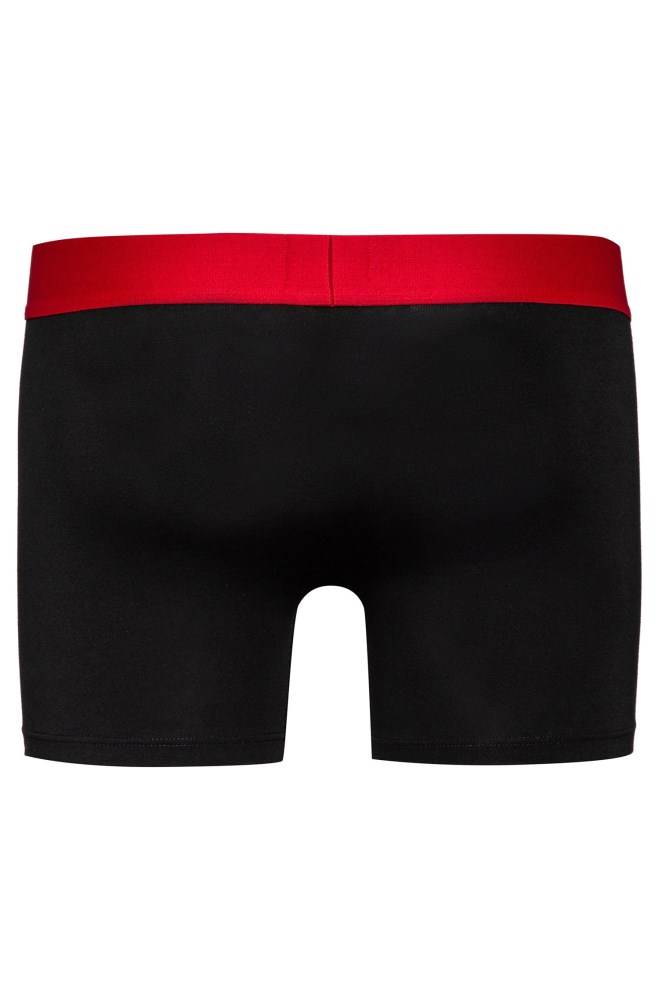 Hugo Boss Low-rise stretch-cotton boxer briefs Svarte | W2TX8cYz