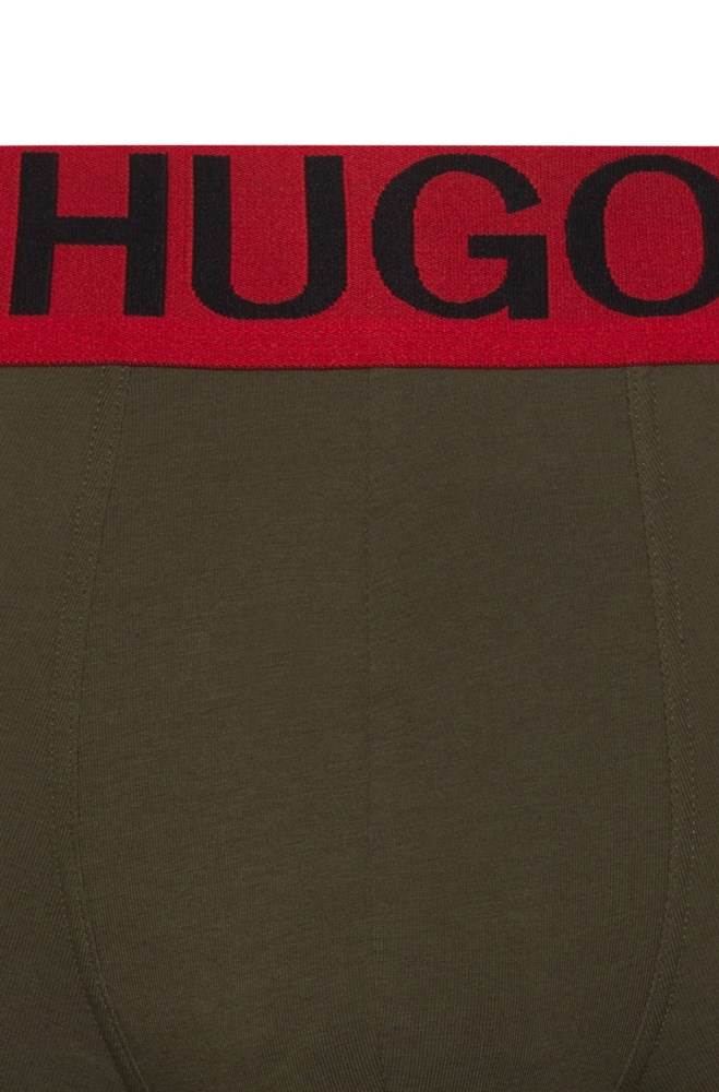 Hugo Boss Low-rise stretch-cotton boxer briefs Mørke Grønn | cbuYYv47