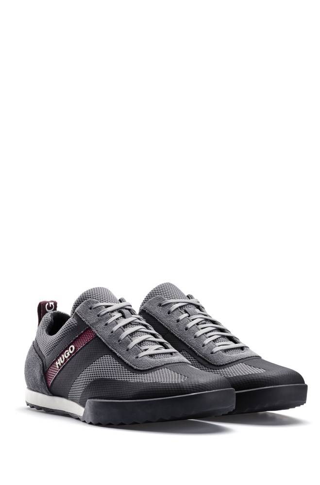 Hugo Boss Low-top lace-up trainers Grå | a8vBcZMY