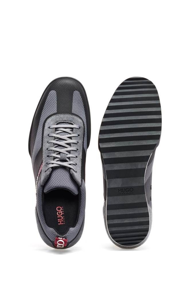 Hugo Boss Low-top lace-up trainers Grå | a8vBcZMY