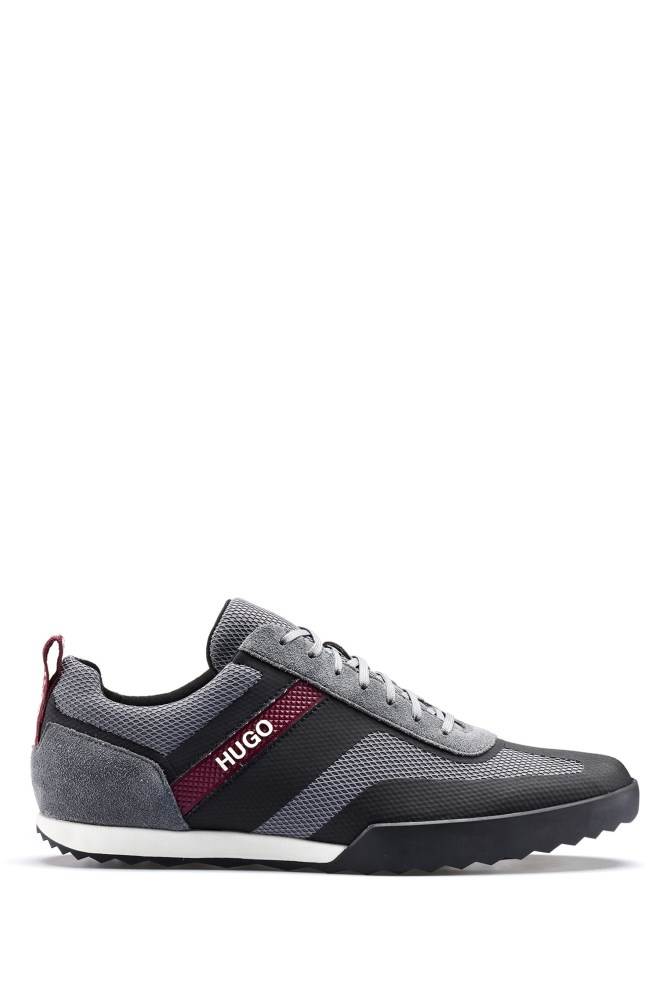 Hugo Boss Low-top lace-up trainers Grå | a8vBcZMY