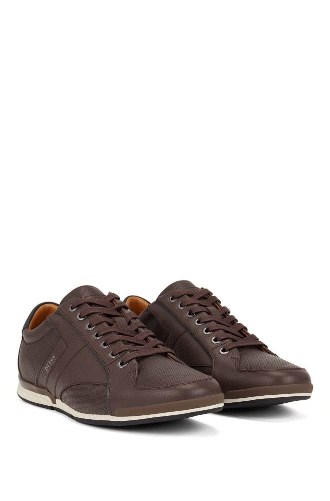 Hugo Boss Low-top trainers Mørke Brune | LQb3PC4K