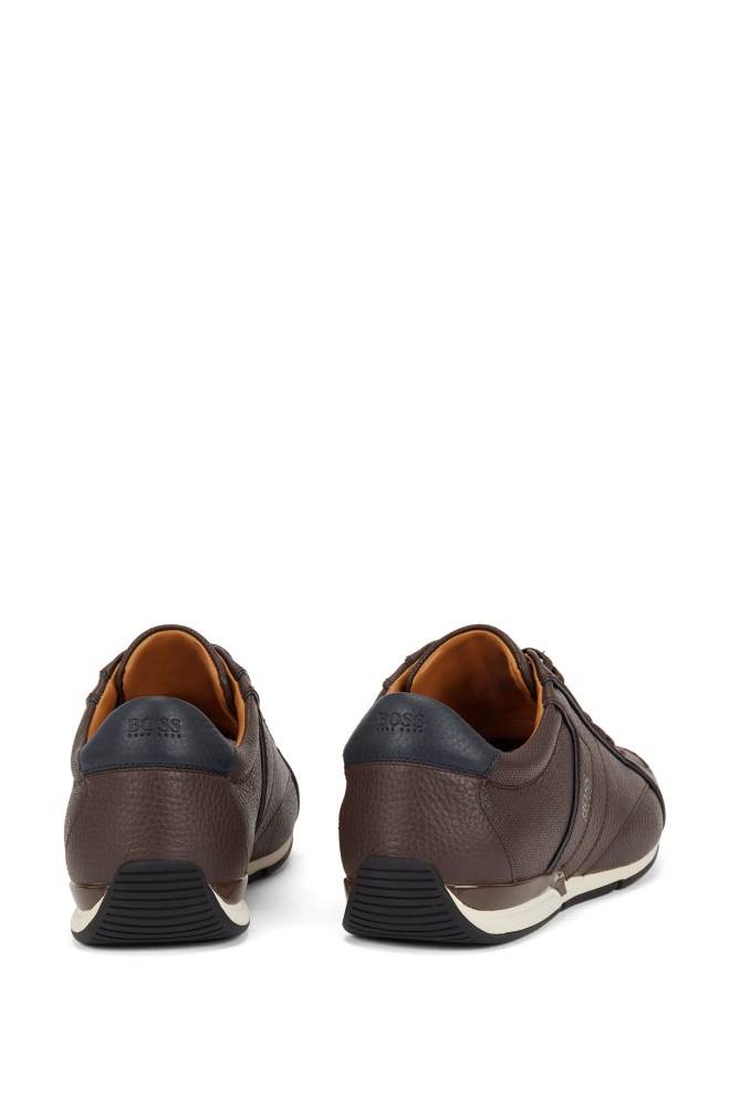 Hugo Boss Low-top trainers Mørke Brune | LQb3PC4K