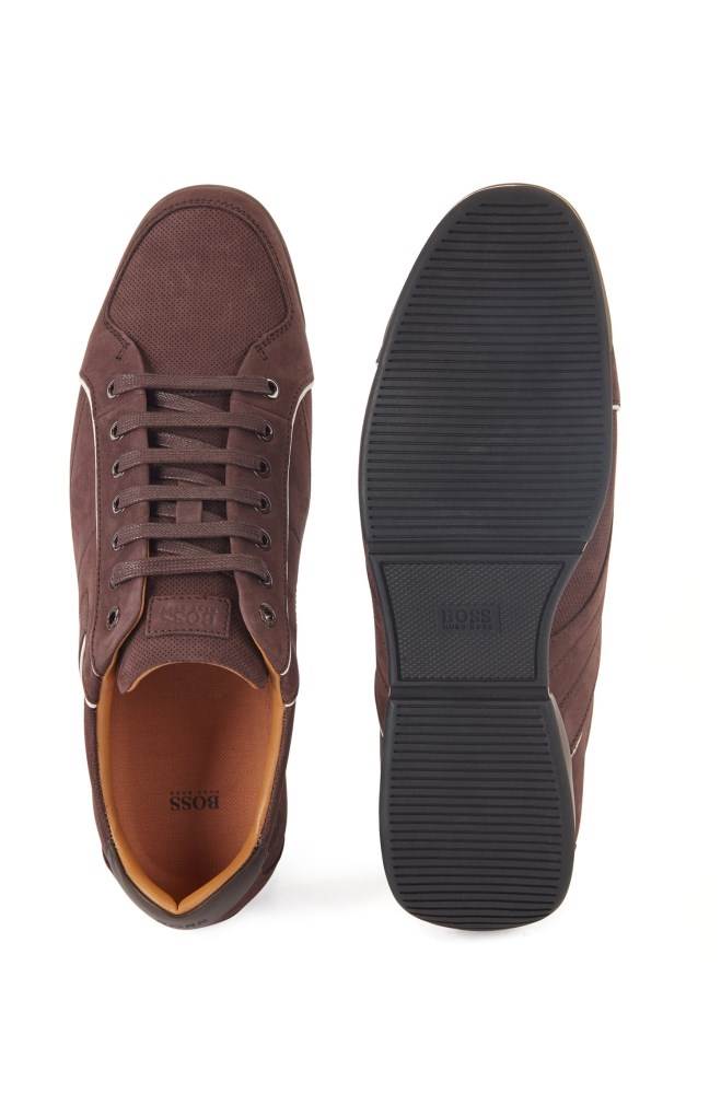 Hugo Boss Low-top trainers Mørke Brune | qHNL2gjE