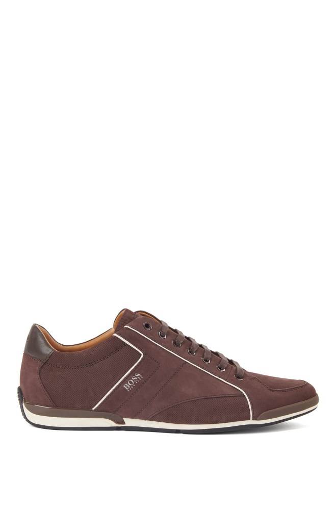 Hugo Boss Low-top trainers Mørke Brune | qHNL2gjE