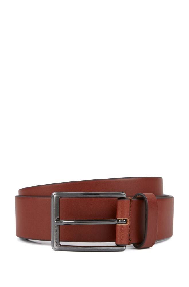 Hugo Boss Lær belt Brune | 7YJJv4FE