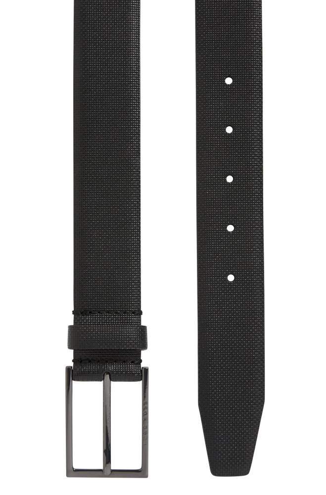 Hugo Boss Lær belt Svarte | K2pDGyci