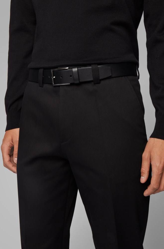 Hugo Boss Lær belt Svarte | gE4aRB9U