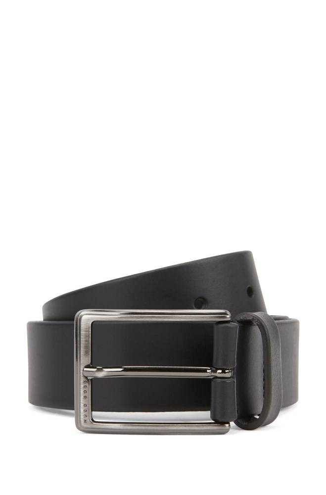 Hugo Boss Lær belt Svarte | gE4aRB9U