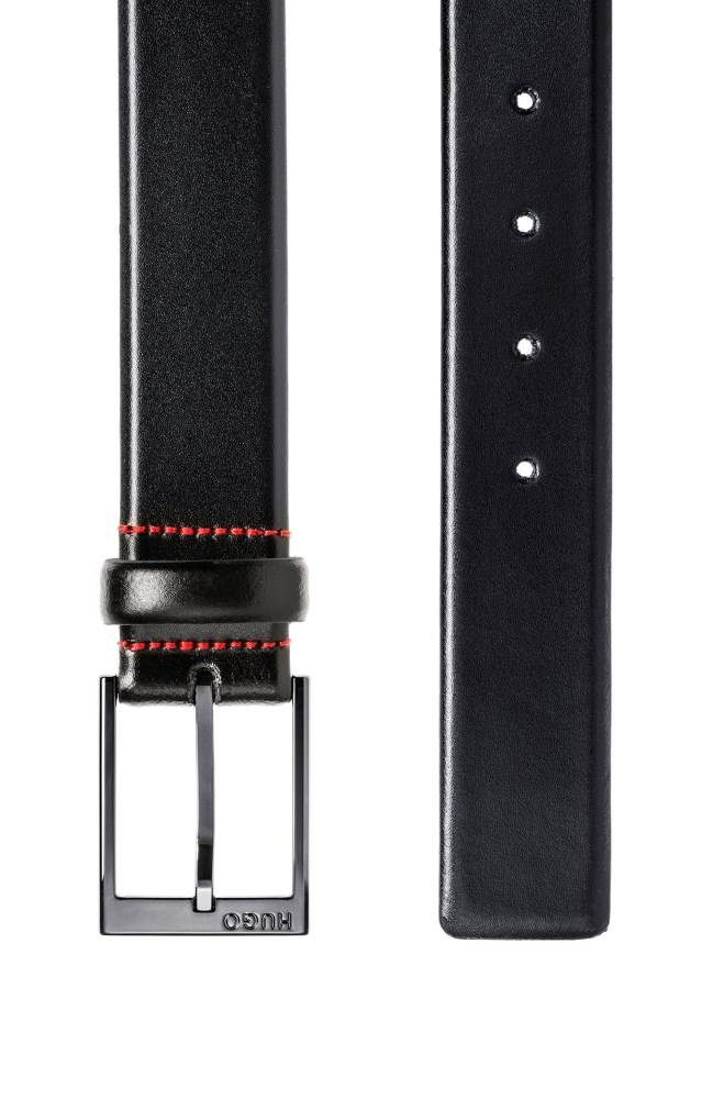 Hugo Boss Lær belt Svarte | mTbY8odg