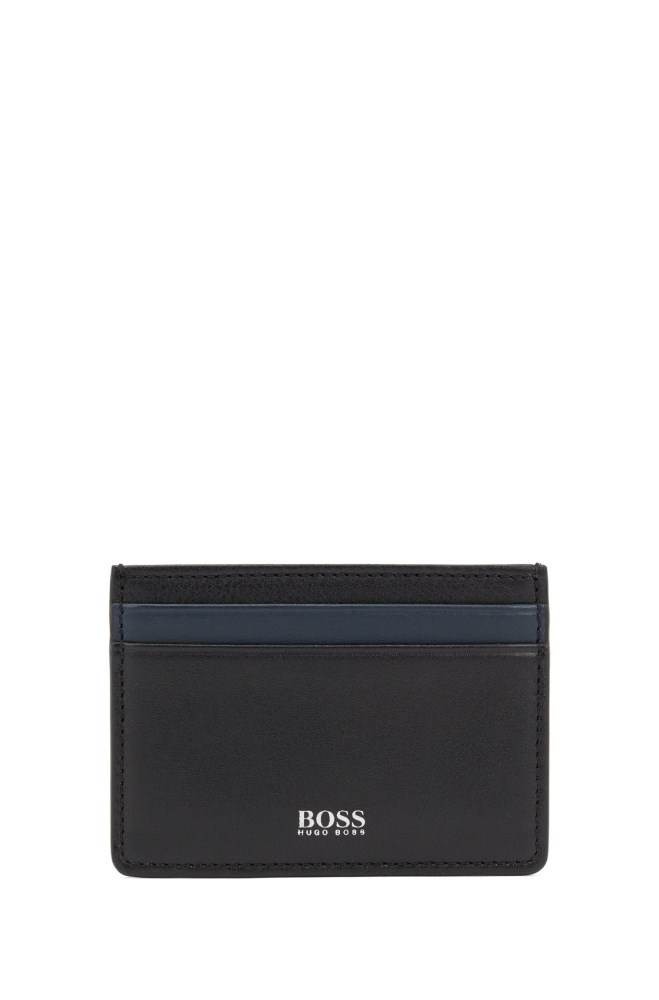 Hugo Boss Lær card holder and money clip gift set Svarte | rtYjpmya