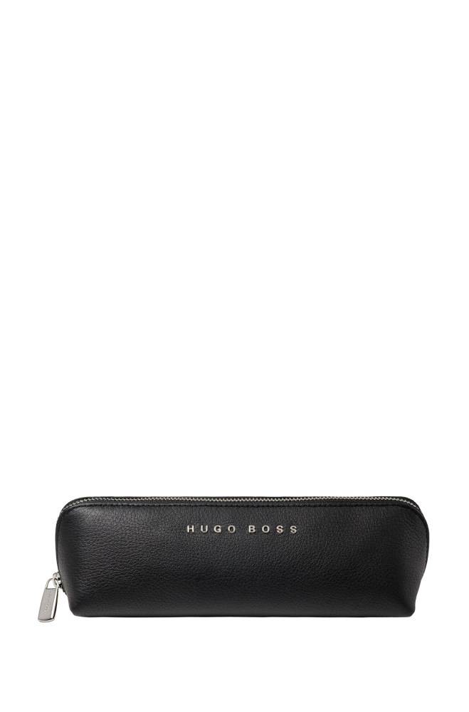 Hugo Boss Lær pen case Svarte | cPvha4sz