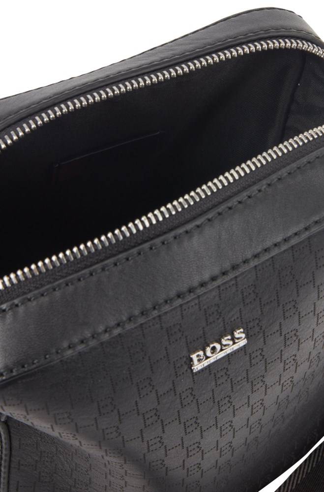 Hugo Boss Lær reporter bag Svarte | 2Etna341