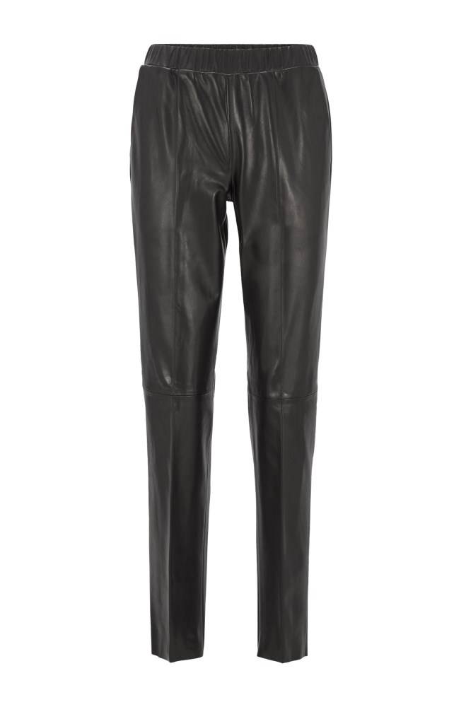 Hugo Boss Lær trousers Svarte | twU7zK26