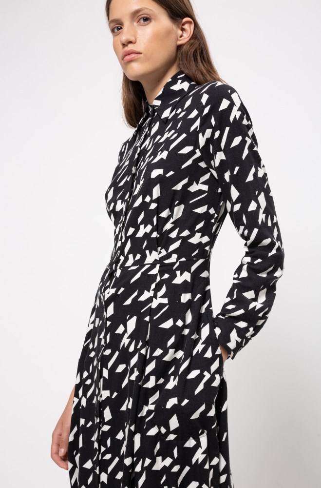 Hugo Boss Maxi shirt dress Patterned | kwaV4ojI